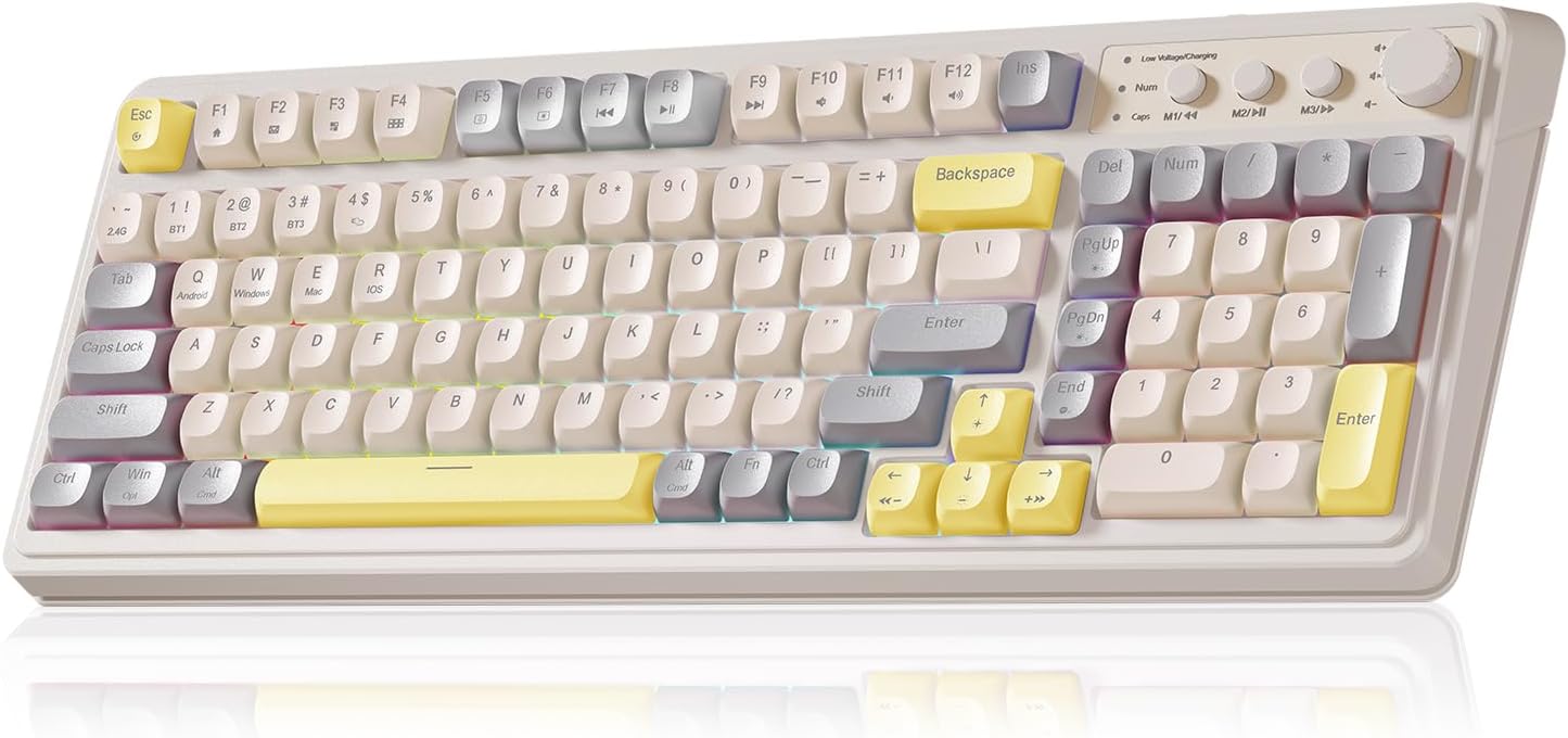Metacova S99 | Tri-Mode Wireless Mechanical Keyboard - Creamy Edition