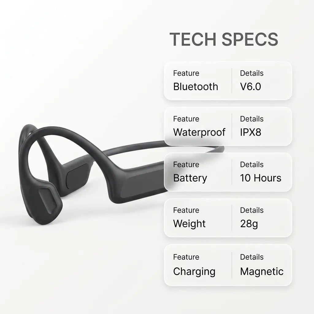 T05 Open-Ear Sports Bone Conduction Headphones