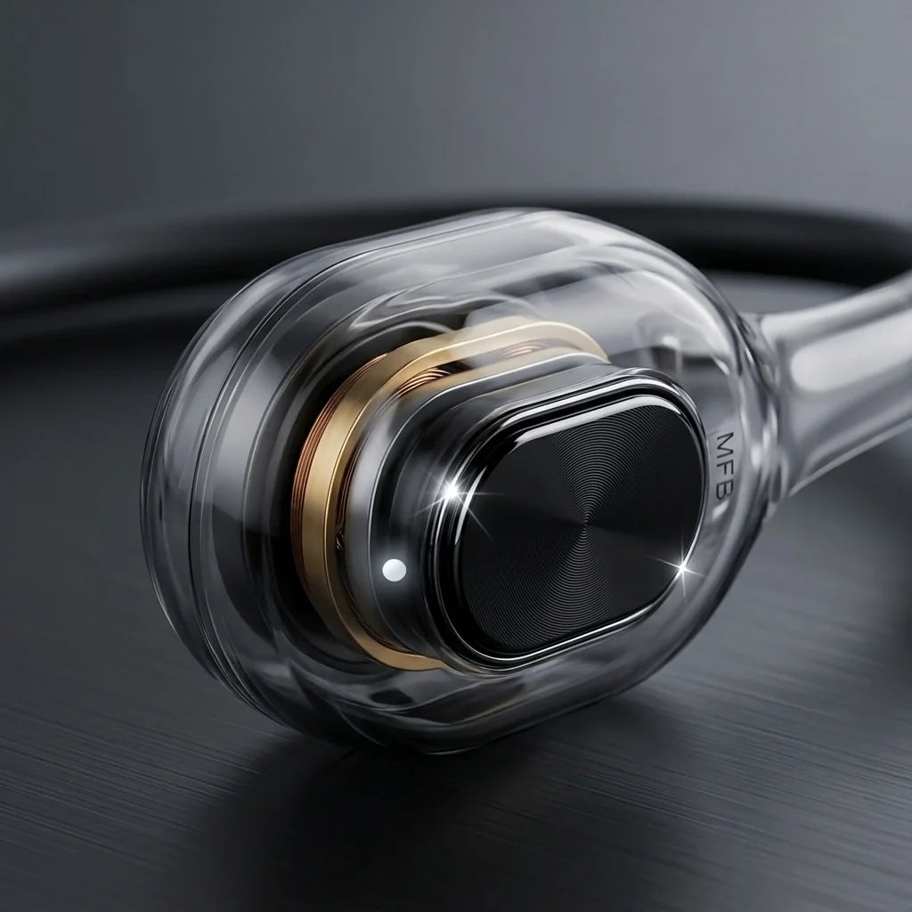 T09 Open-Ear Sports Bone Conduction Headphones, Wireless 6.0, 10H Battery, Soft Rubber Coating